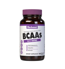Bluebonnet BCAAs 4:1:1 ratio capsules label