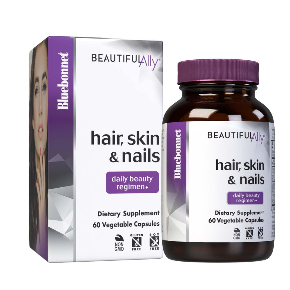 Bluebonnet Beautiful Ally hair, skin and nails capsules bottle
