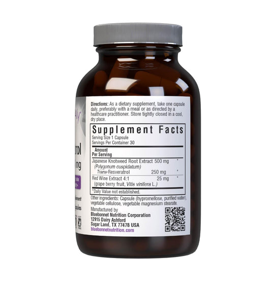 Close-up of Beautiful Ally resveratrol vegetable capsule