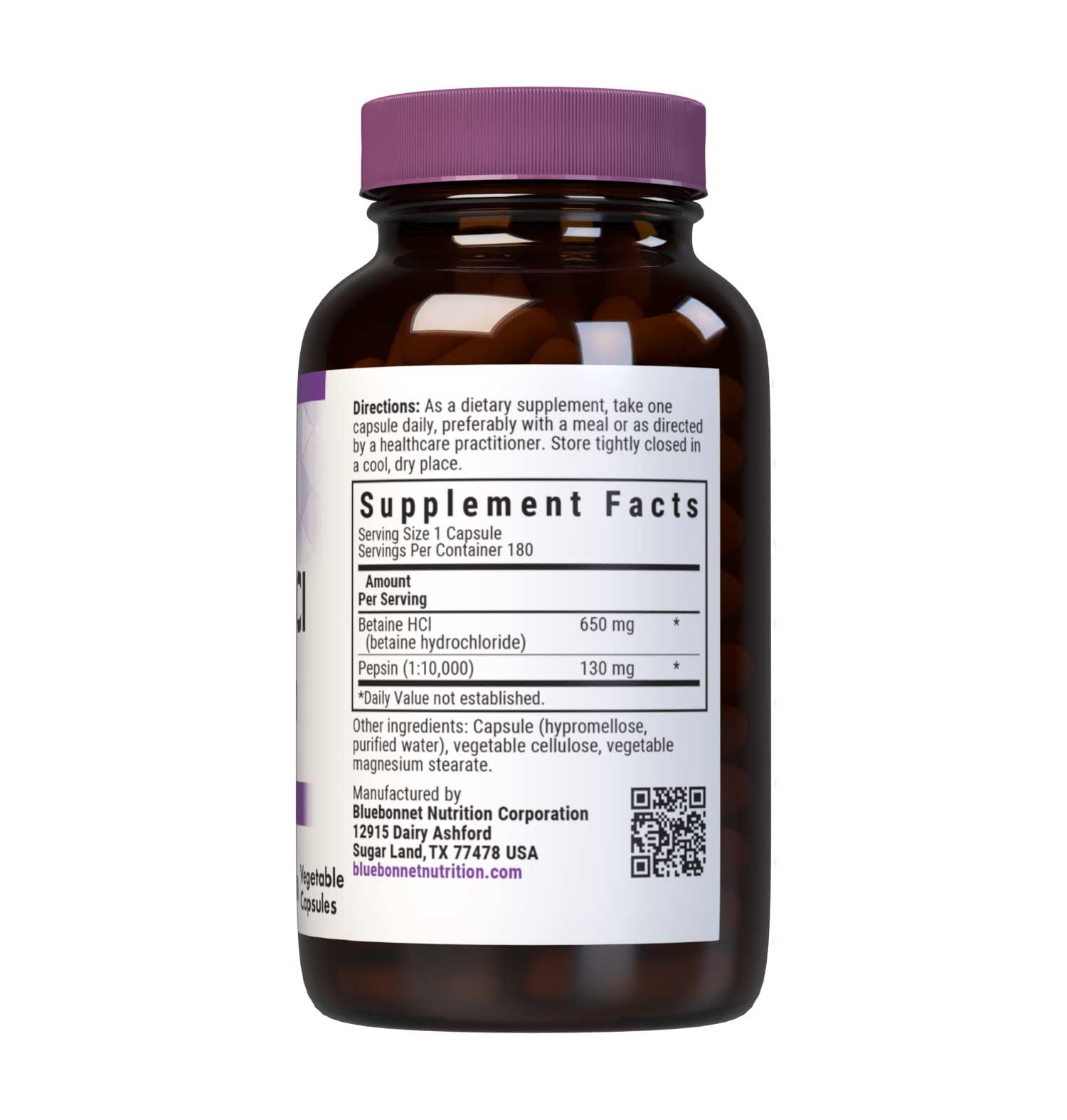 Close-up of Betaine HCl and Pepsin ingredients (1:10,000)