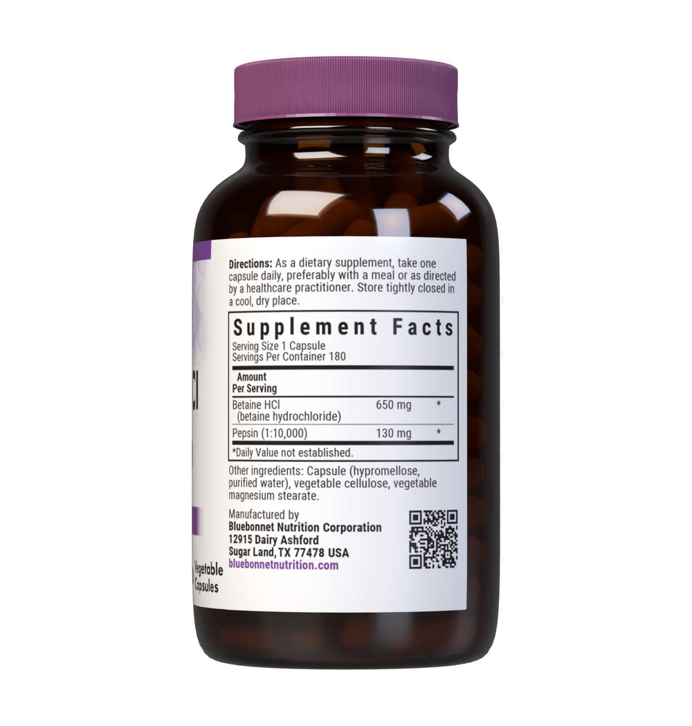 Close-up of Betaine HCl and Pepsin ingredients (1:10,000)