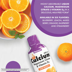 Bone health liquid supplement suitable for vegetarians and dairy-free