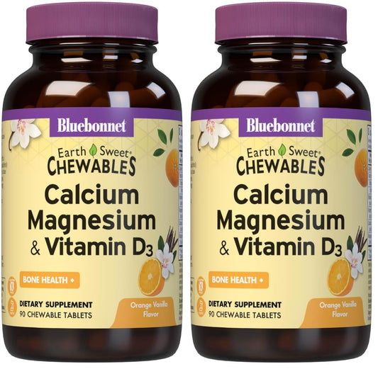 BlueBonnet Nutrition calcium magnesium vitamin D3 EarthSweet chewables hero image