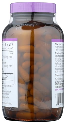 Close-up of product label highlighting nutrients per serving