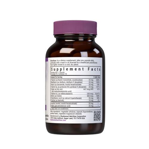 Close-up of full spectrum B vitamins with coenzyme forms