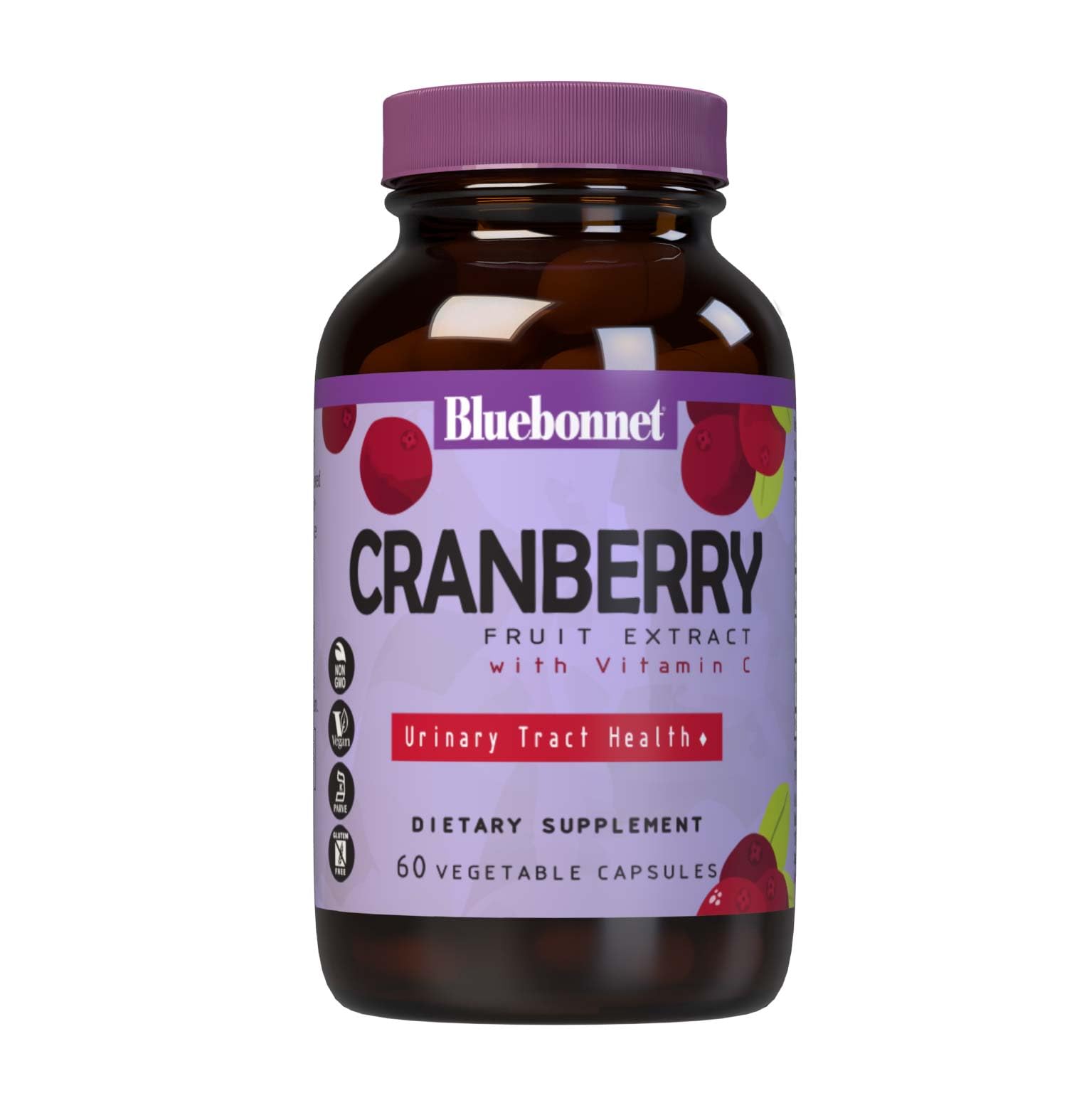 Bluebonnet Cranberry Fruit Extract 60 Veg Capsules - front view