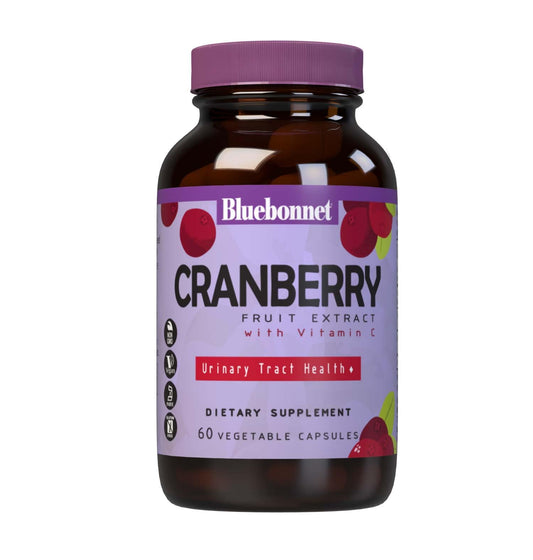 Bluebonnet Cranberry Fruit Extract 60 Veg Capsules - front view