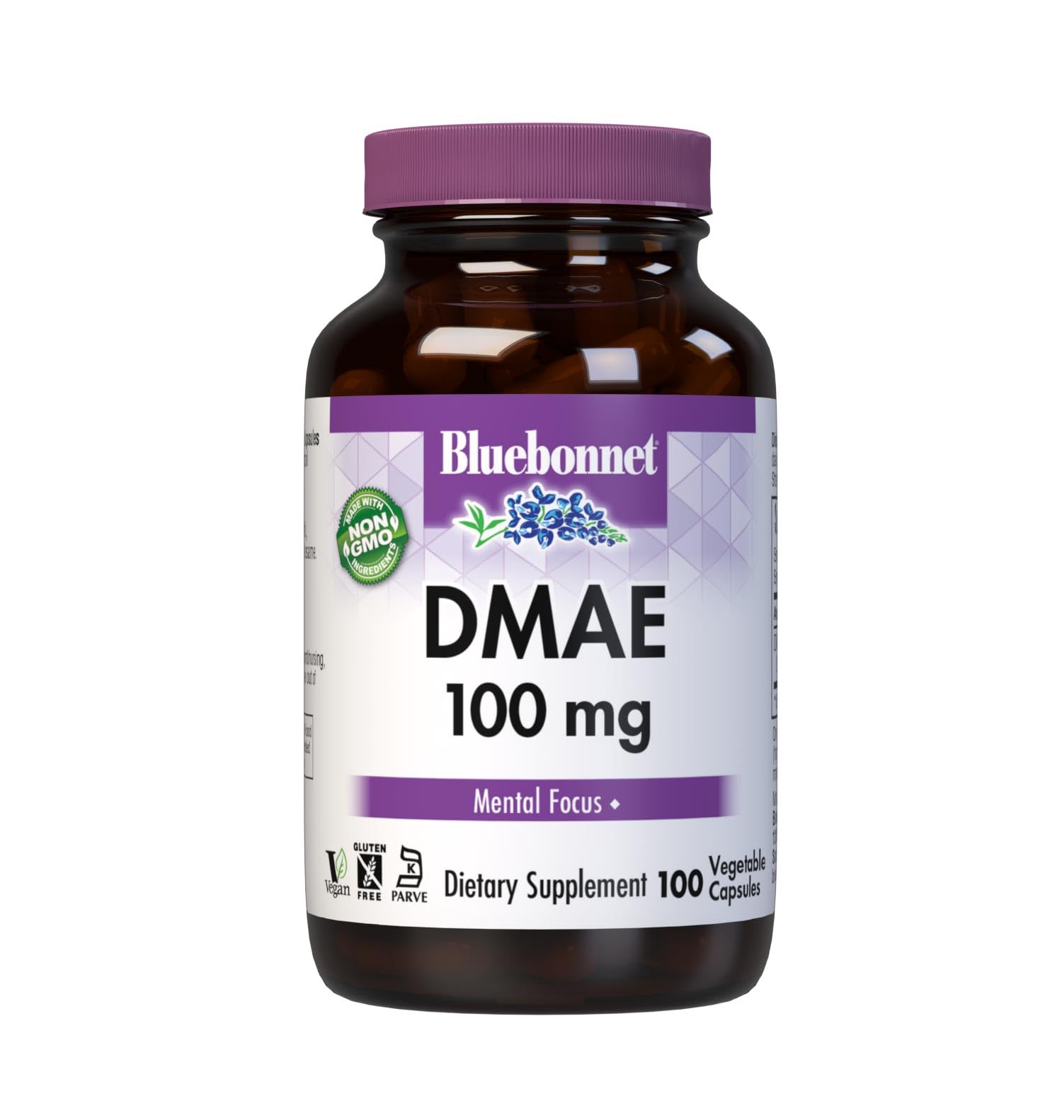 BlueBonnet DMAE Supplement bottle, 100 Count
