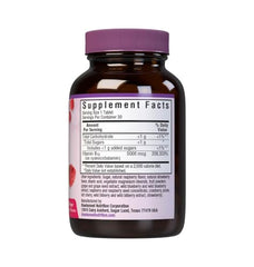 Close-up of Raspberry flavored Vitamin B12 5000 mcg chewables