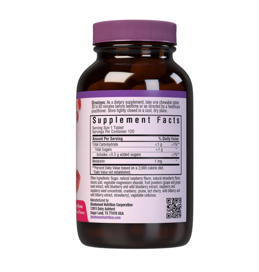 Front packaging of Bluebonnet EarthSweet Melatonin chewables