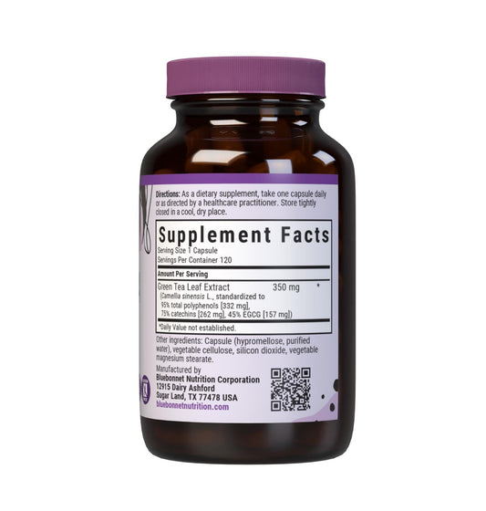 BlueBonnet EGCG Green Tea Leaf Extract Supplement bottle and packaging