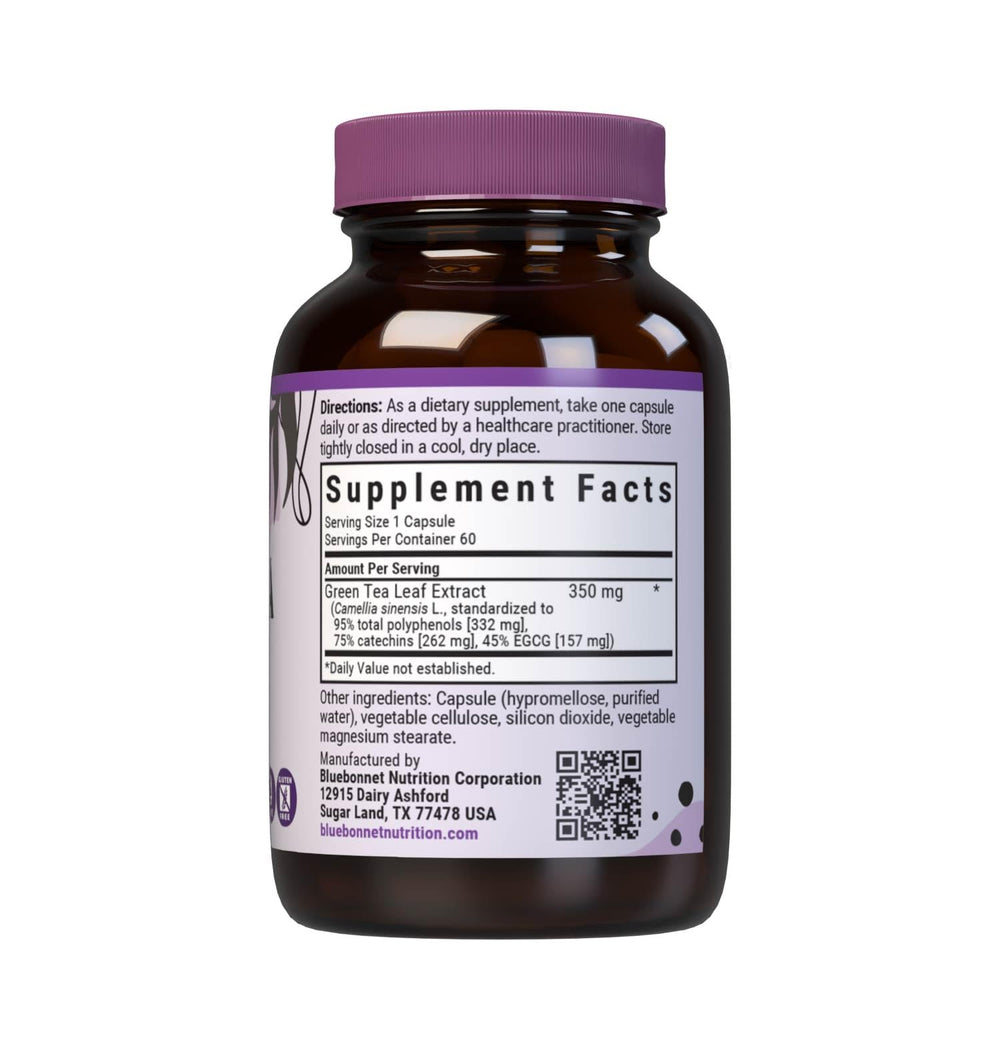 Close-up of Green Tea Leaf Extract capsules