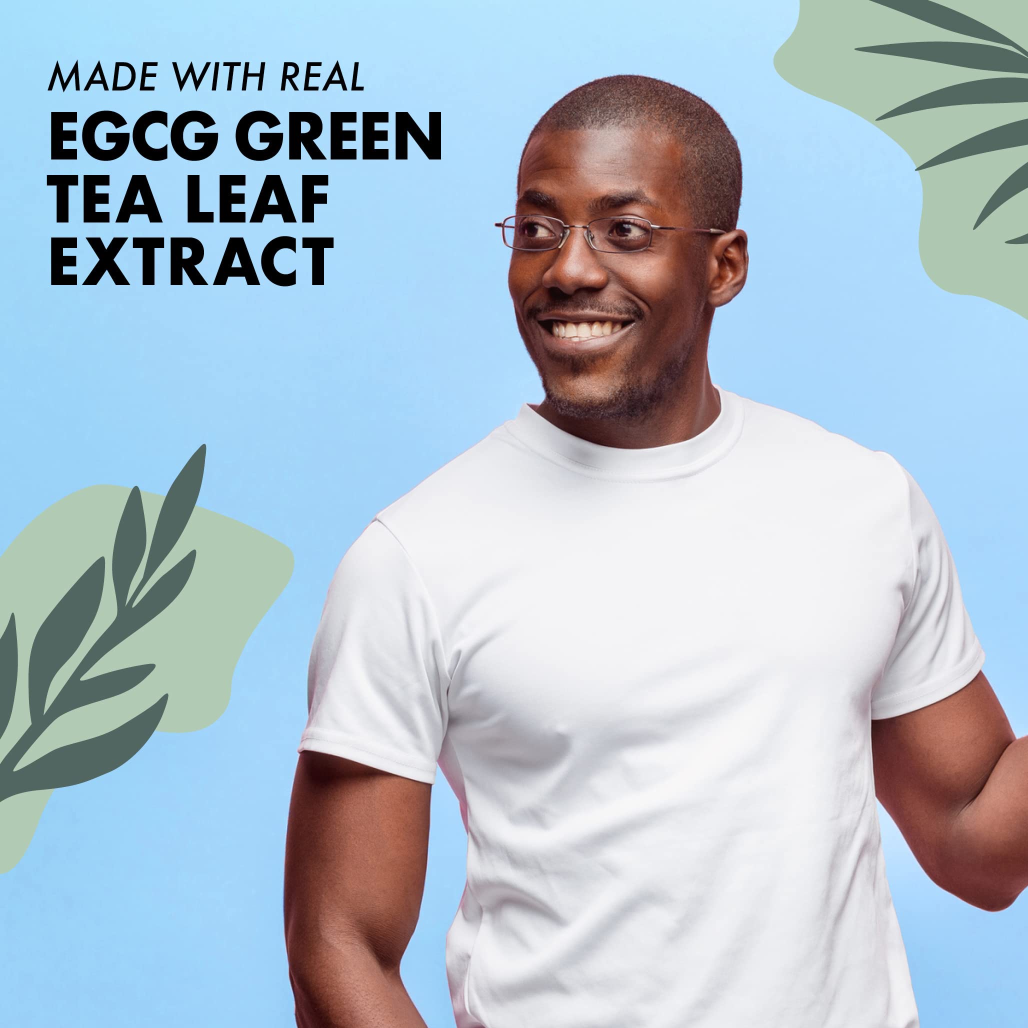Shelf display showing BlueBonnet EGCG Green Tea Leaf Extract