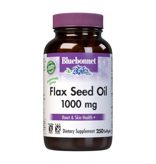 BlueBonnet Flax Seed Oil 1000 mg softgels bottle