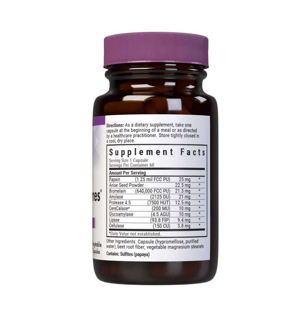 BlueBonnet Full Spectrum Optimum Enzymes Vegetarian Capsules 60 count bottle