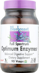 BlueBonnet Full Spectrum Optimum Enzymes Vegetarian Capsules bottle - 90 count
