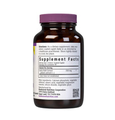 Close-up of BlueBonnet garlic extract enteric-coated caplets