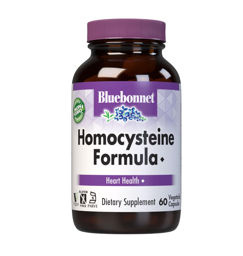 BlueBonnet Homocysteine Formula Supplement bottle with 60 count capsules