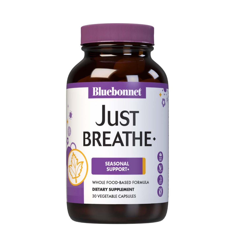 Bluebonnet JustBreathe Seasonal Support bottle with label visible