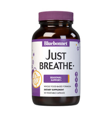 Bluebonnet JustBreathe Seasonal Support bottle with label visible