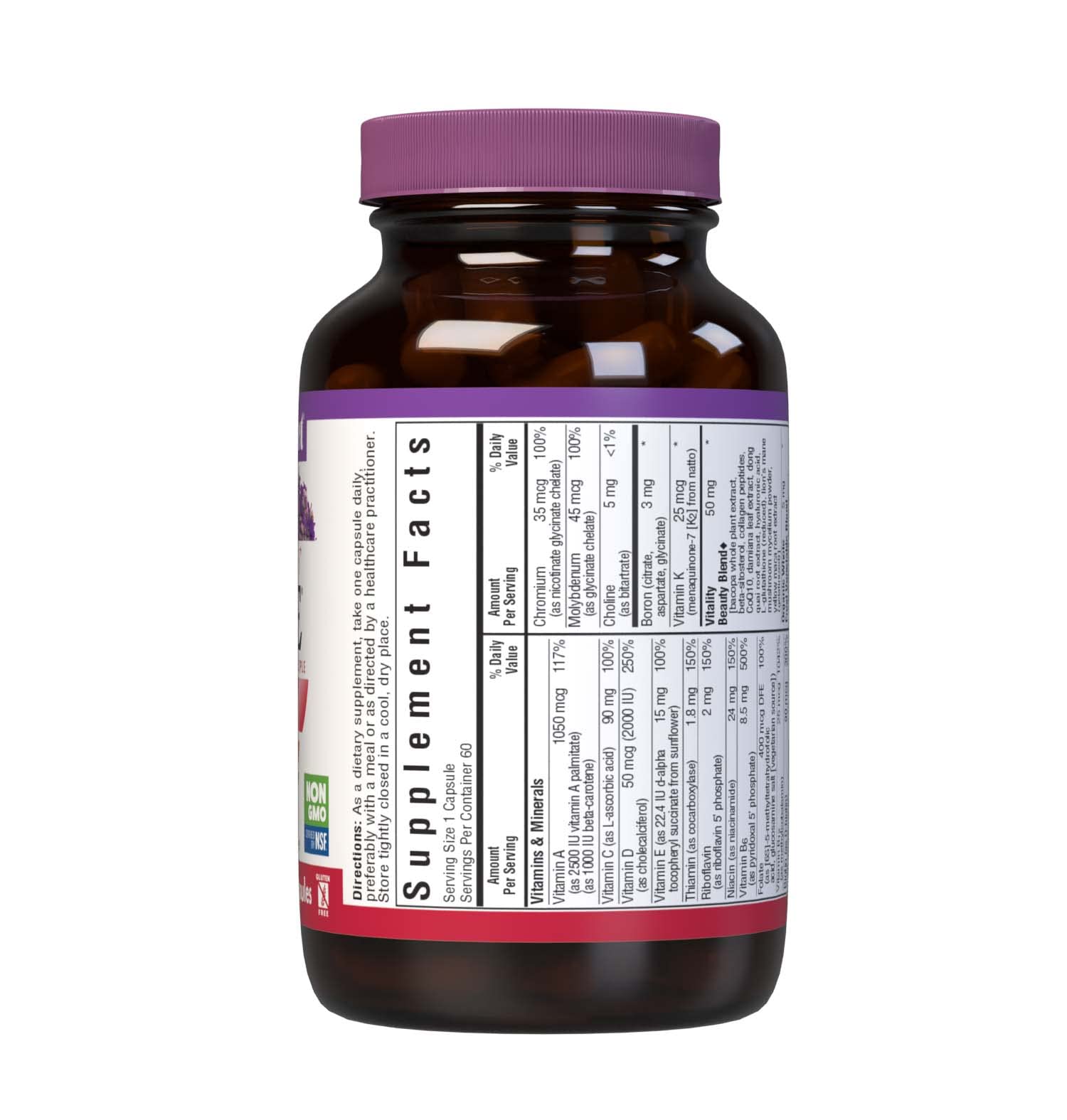 Gluten-free, non-GMO, soy-free labeling on product packaging