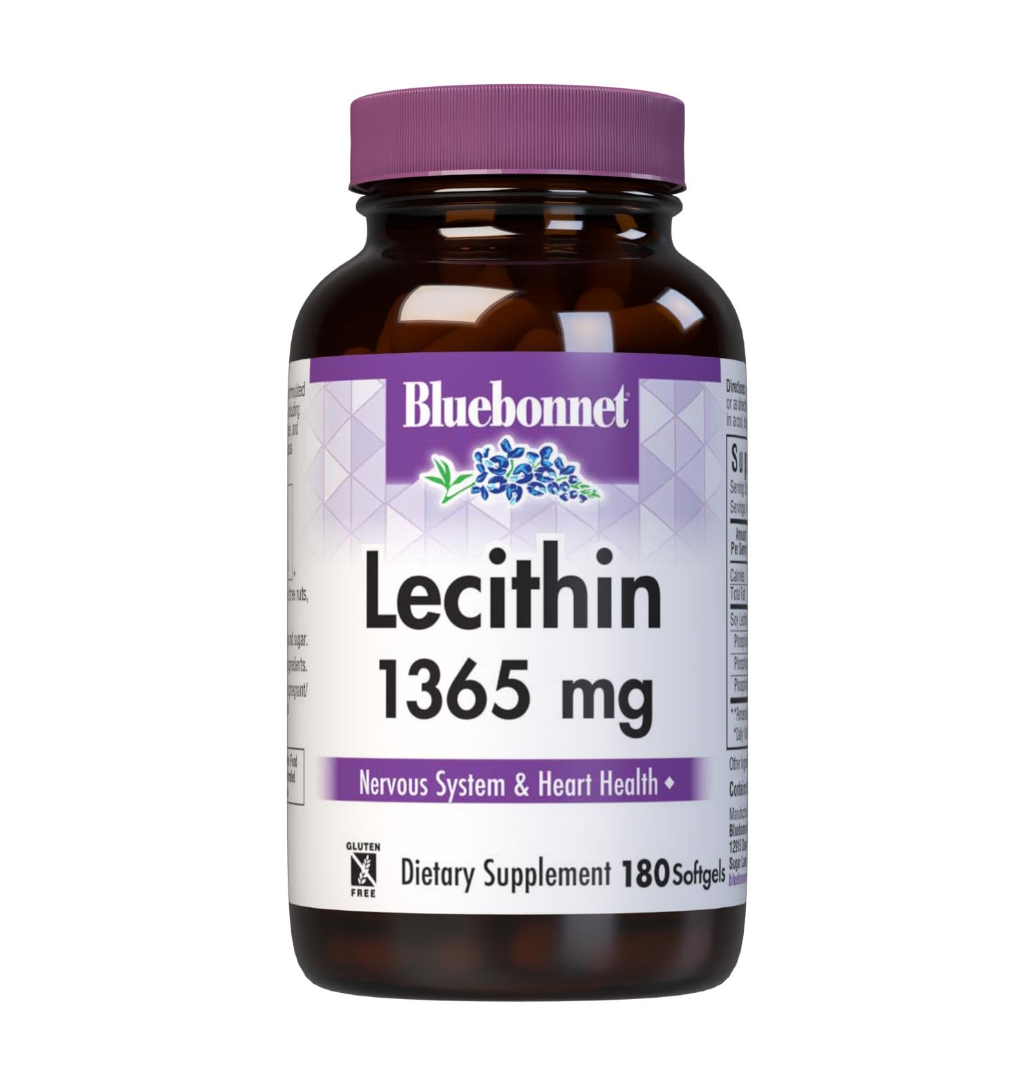 BlueBonnet Lecithin 1365 mg softgels bottle