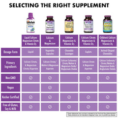 Packaging of Bluebonnet Liquid Calcium Citrate Strawberry 16 fl oz bottle