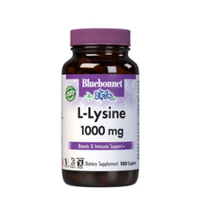 BlueBonnet L-Lysine 1000mg caplets bottle