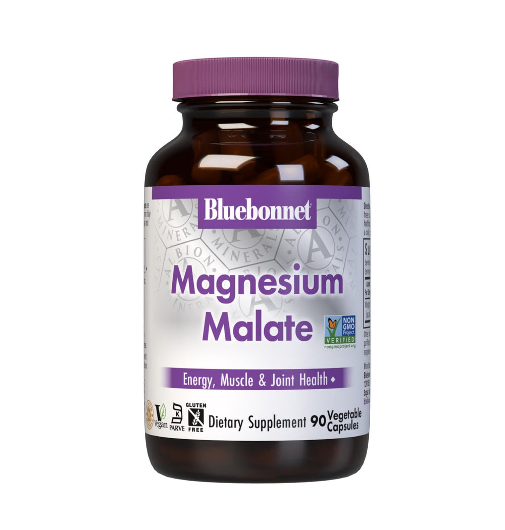 Bluebonnet Magnesium Malate 90-count bottle hero image