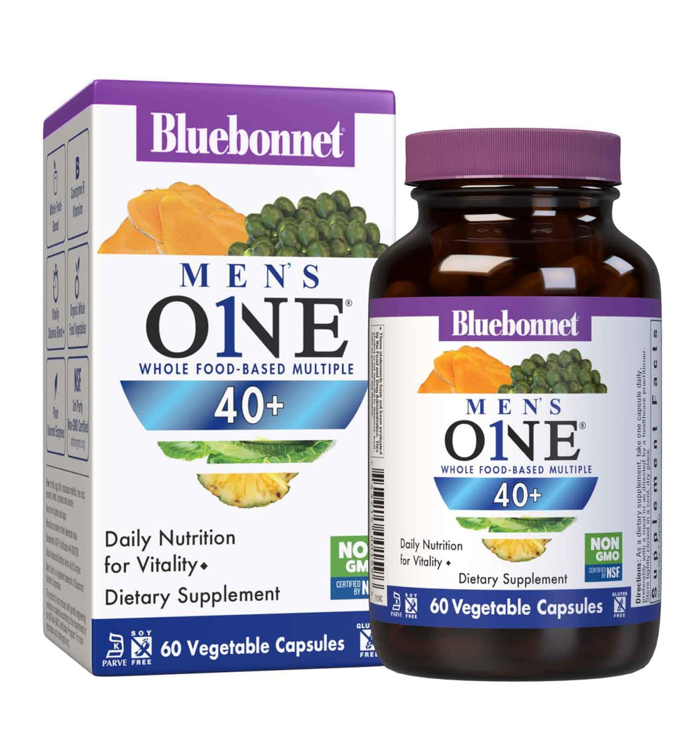 Bluebonnet Men's ONE 40+ multivitamin bottle