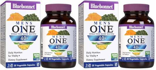 BlueBonnet Nutrition Men's ONE 40+ bottle with capsules