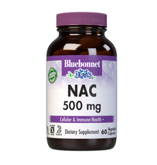 Bluebonnet NAC 500 mg N-Acetyl-L-Cysteine amber glass bottle