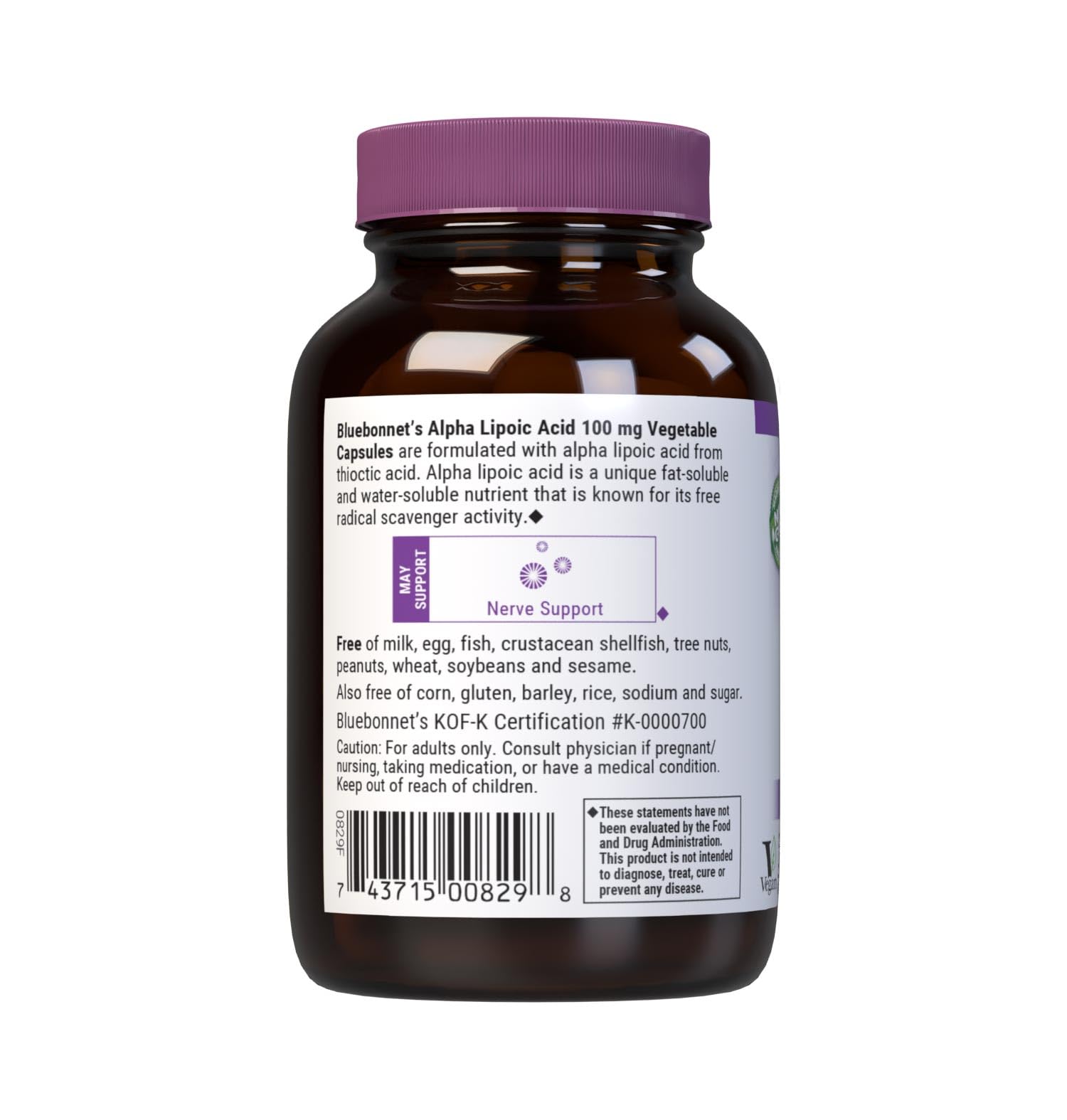 60 vegetable capsules bottle