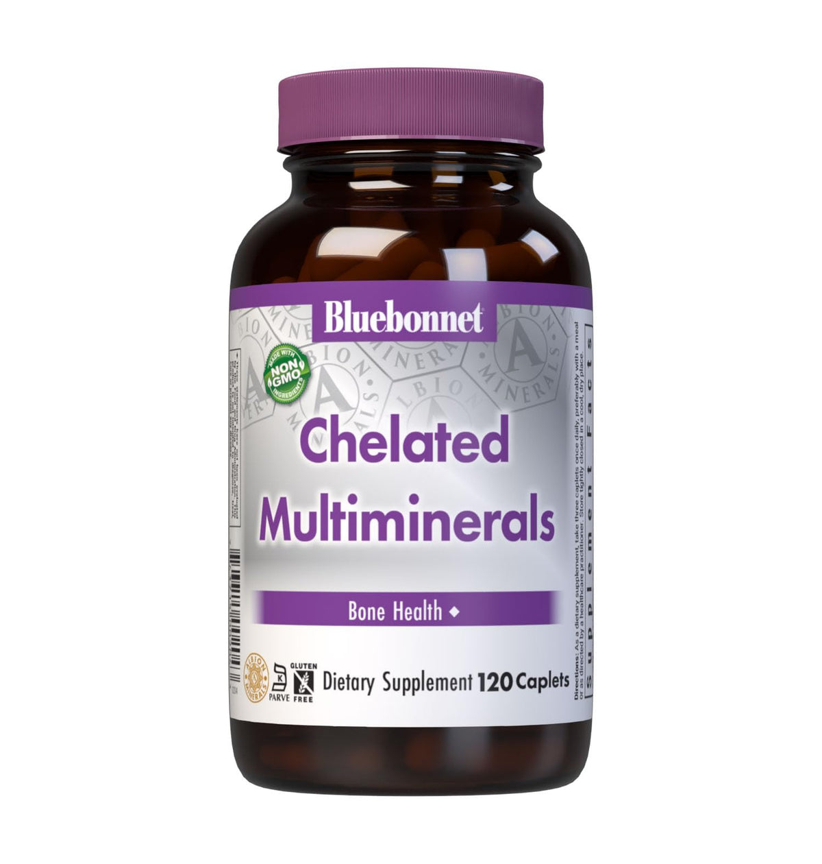 Bluebonnet Nutrition Albion Chelated Multiminerals bottle label