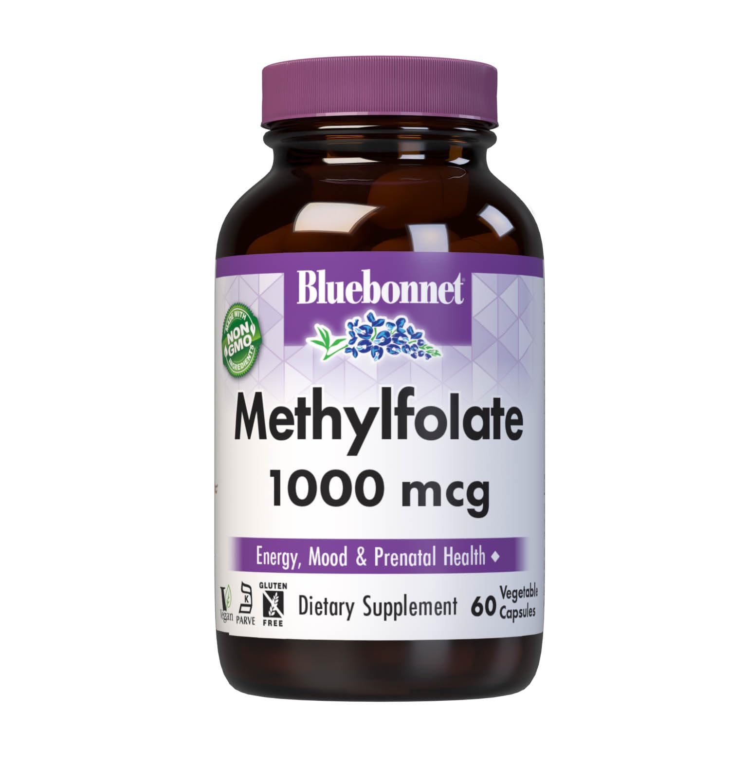 BlueBonnet Methylfolate 1000 mcg bottle label