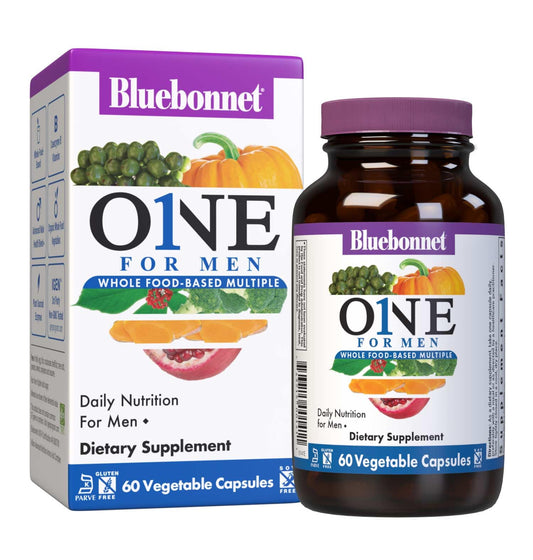 Bluebonnet Nutrition One for Men bottle and label
