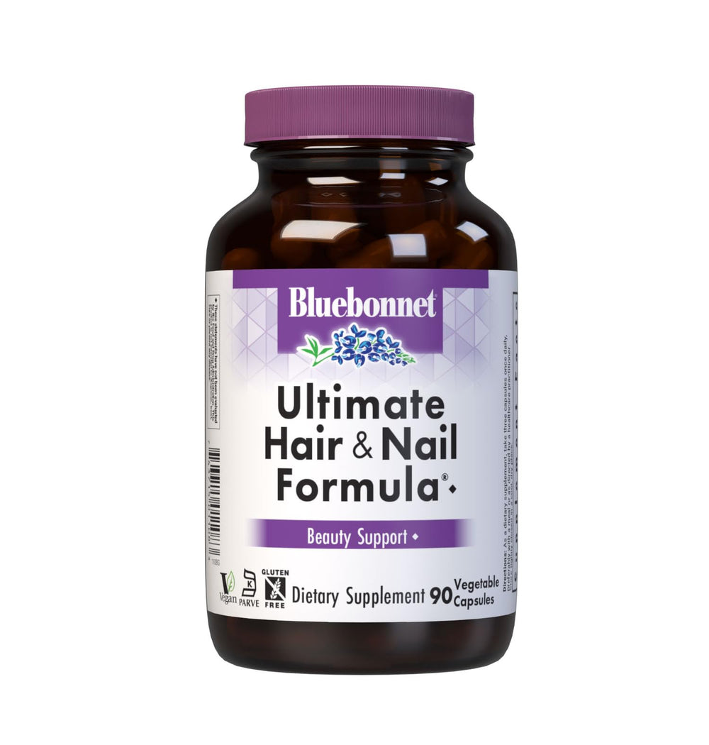 BlueBonnet Nutrition Ultimate Hair & Nail Formula bottle label front