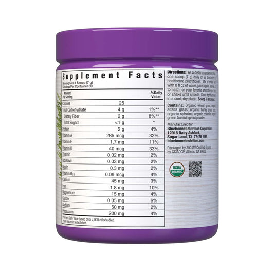 Serving scoop of OrganicGreens Green Powder