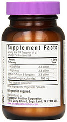 Serving scoop of BlueBonnet Acidophilus Plus FOS probiotic powder