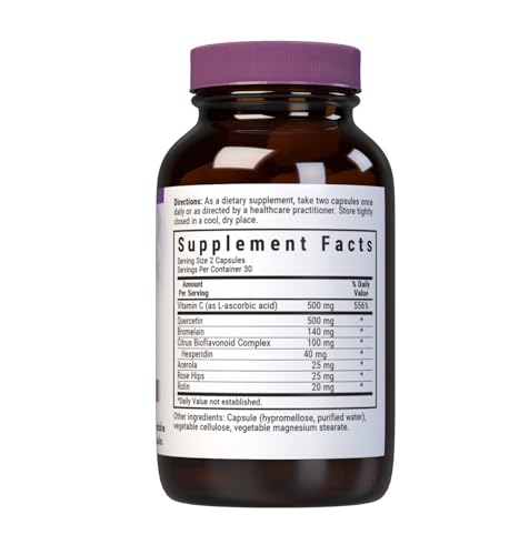 Ingredient highlights: Quercetin, IP Vitamin C, Rose Hips, Acerola