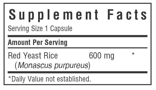 Bluebonnet Red Yeast Rice 600 mg bottle with packaging