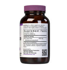 Close-up of Bluebonnet Red Yeast Rice 600 mg 60 capsules bottle
