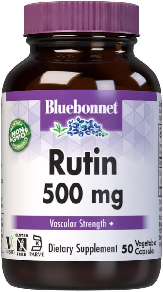 Bluebonnet Rutin 500mg bottle on white background