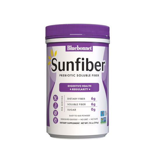 BlueBonnet Sunfiber 6 g plant-based prebiotic soluble fiber powder