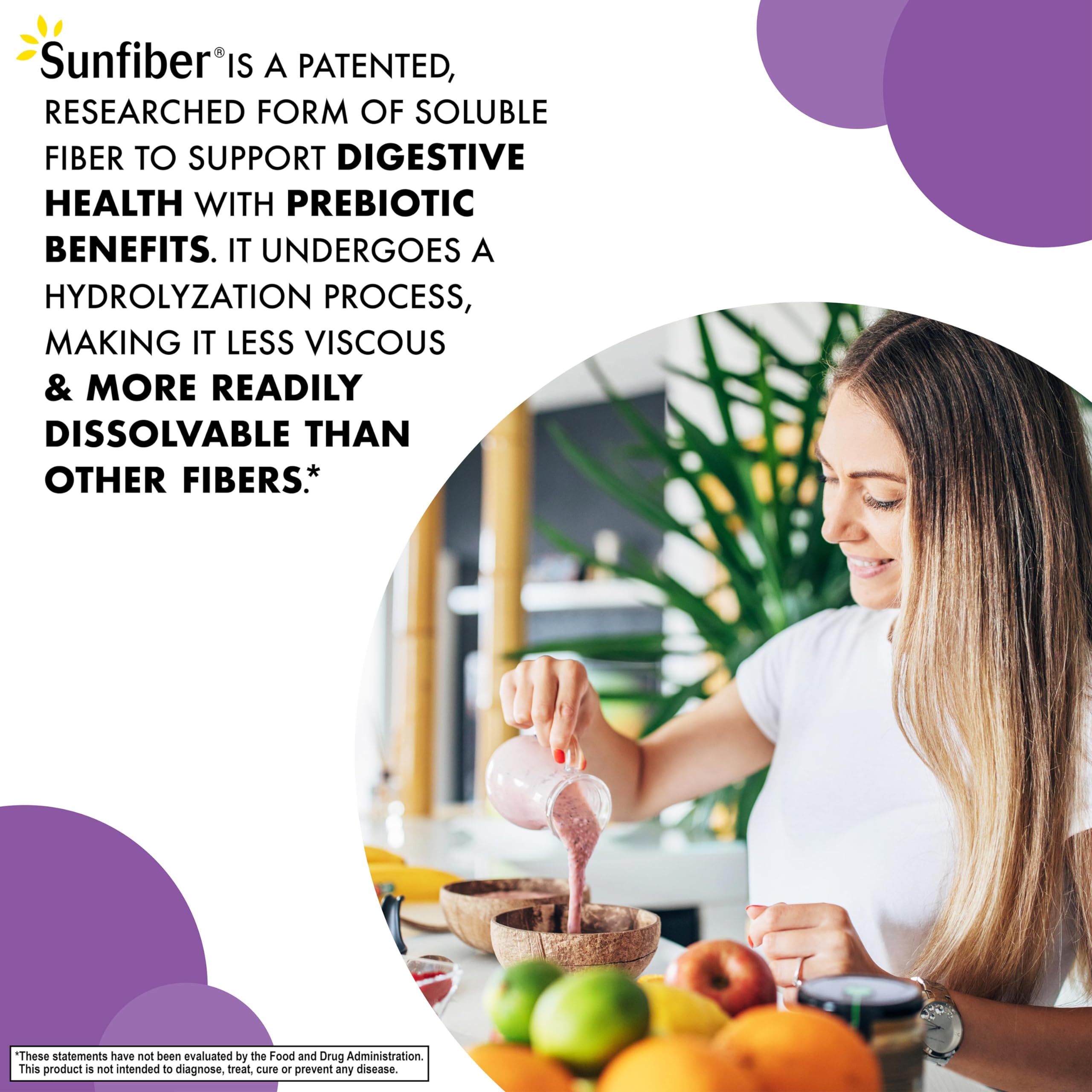 Sunfiber instant dissolve powder ready to mix with water