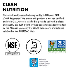 Low-FODMAP certified Sunfiber fiber product