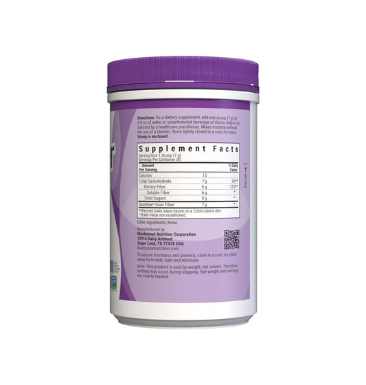 Plant-based soluble fiber derived from partially hydrolyzed guar gum
