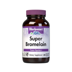 BlueBonnet Super Bromelain 500 mg vegetarian capsules bottle front label