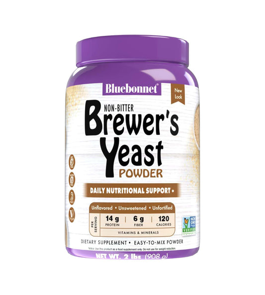 Front view of Bluebonnet Super Earth Brewer's Yeast Powder 2 lb