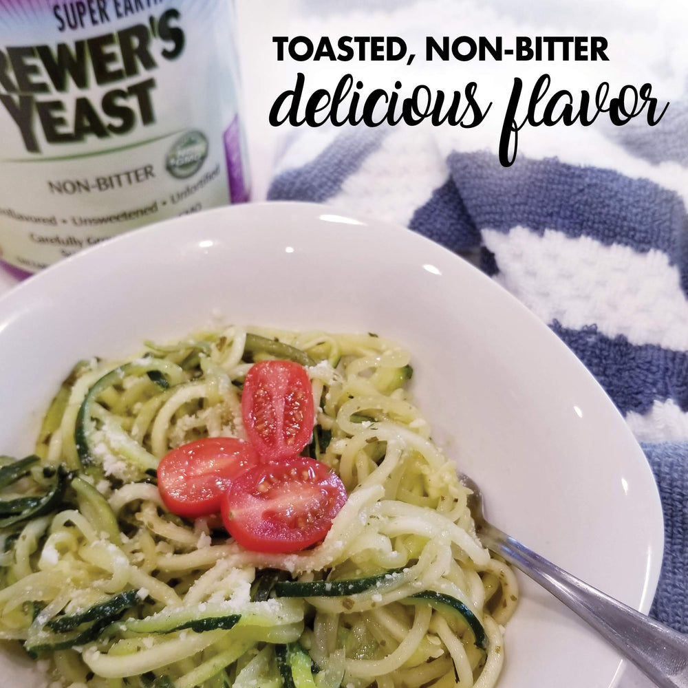 BlueBonnet Super Earth Brewer's Yeast Powder added to soup for nutrition